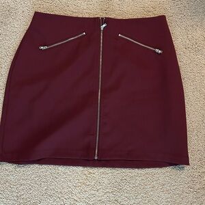 Charlotte Russe Maroon Skirt